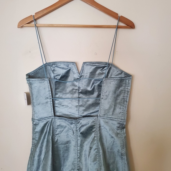 NWT Free People Mint Antoinette Velvet Mini Dress - Picture 6 of 10